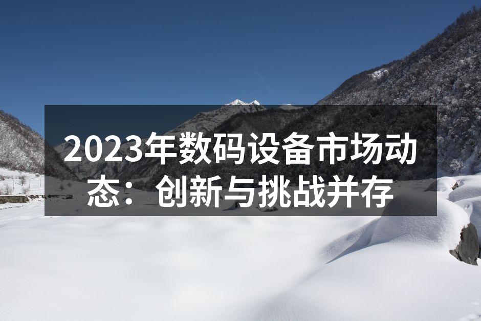 2023年数码设备市场动态分析